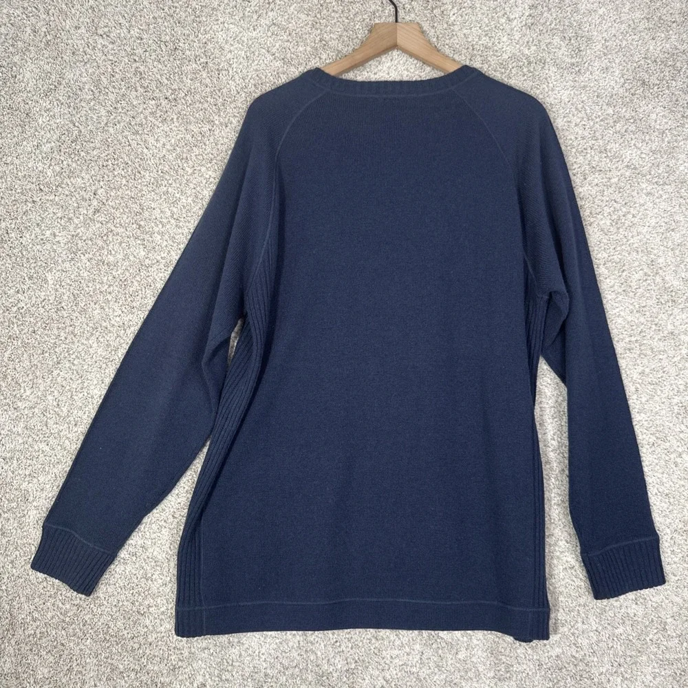 The‎ North Face Wool Blend Pullover Sweater Blue Knit Casual XL
